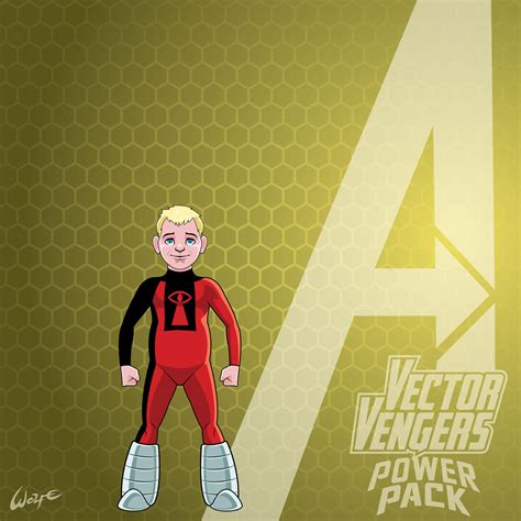 Vector Vengers Franklin Richards Power Pack By Wolfehanson On Deviantart