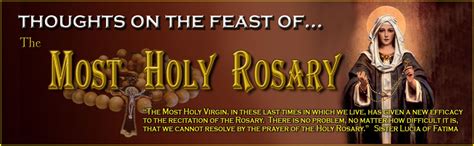 Holy Rosary Feastday Devotion To Our Lady