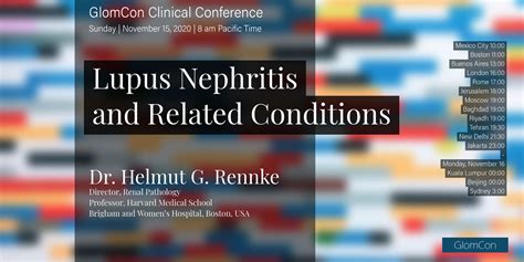 Lupus Nephritis And Related Conditions Glomcon Pubs