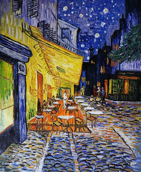 Cafe Terrace At Night High Resolution