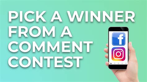 How To Pick A Winner From Your Facebook Or Instagram Comment Contest