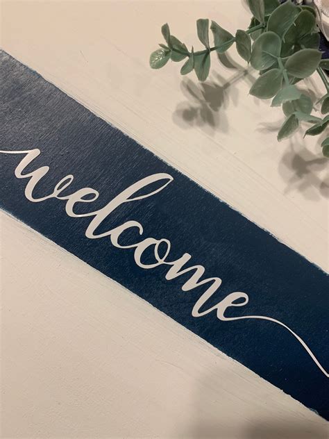 Circle Welcome Sign Etsy