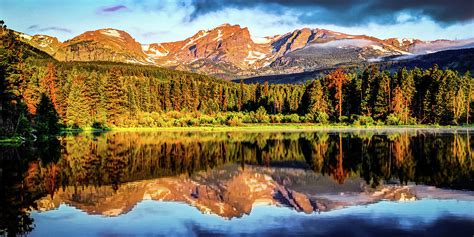 Rocky Mountain Peak Panoramic Landscape Estes Park Colorado