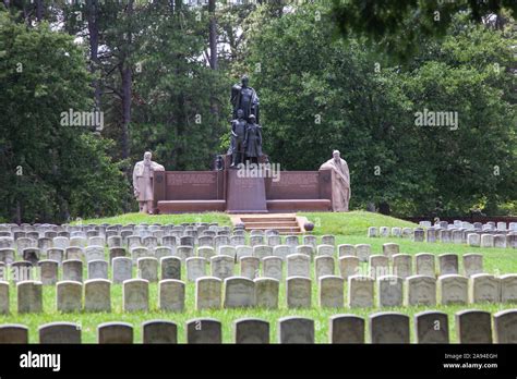 Monument At Andersonville National Cemetery In Georgia Usa Stock Photo