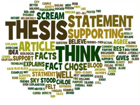 A thesis can be found in many places—a debate speech, a lawyer's closing argument, even an advertisement. Thesis statement