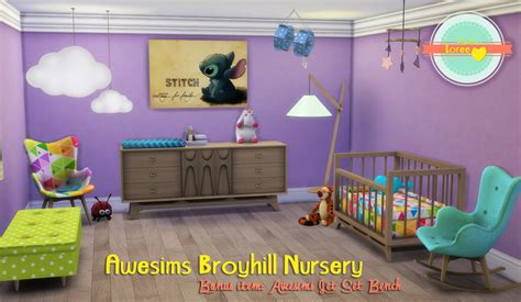 My Sims 4 Blog Awesims Broyhill Nursery Set Conversion By Loreesims4