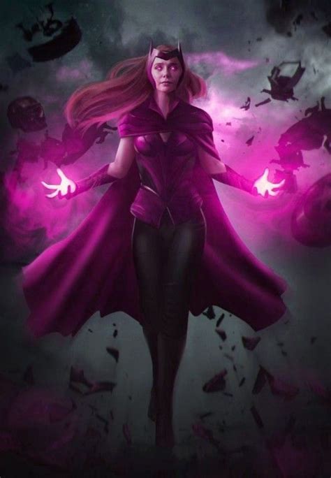 Pin By Grace Maximoff ️ On Wanda With Different Color Powers Pink