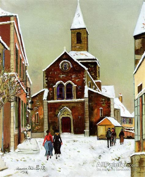 Maurice Utrillo Church In The Snow Oil Painting Reproductions For Sale