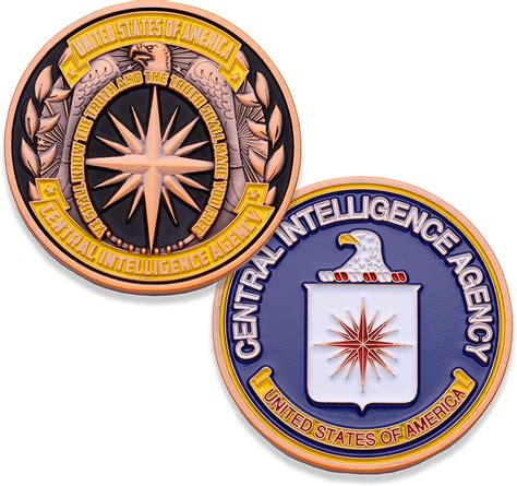 Cia Challenge Coin Central Intelligence Agency Military