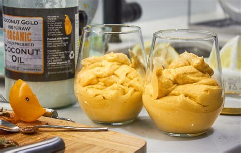 Persimmon Cashew Lemon Pudding Delightful Vegans