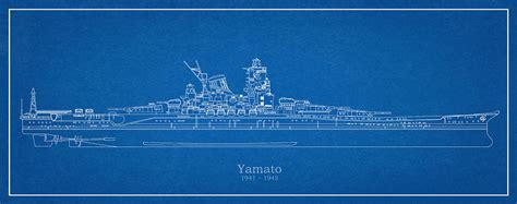Yamato Ship Plans Drawing By Stockphotosart Com Fine Art America