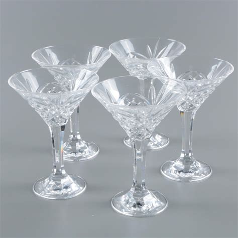 Godinger Dublin Shannon Collection Crystal Martini Glasses Ebth