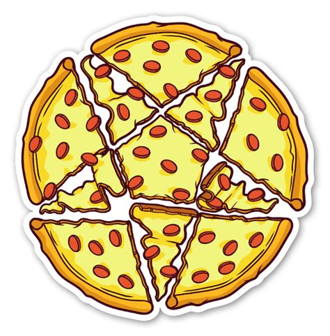Die cut Pizzagram sticker - @ StickerApp Shop