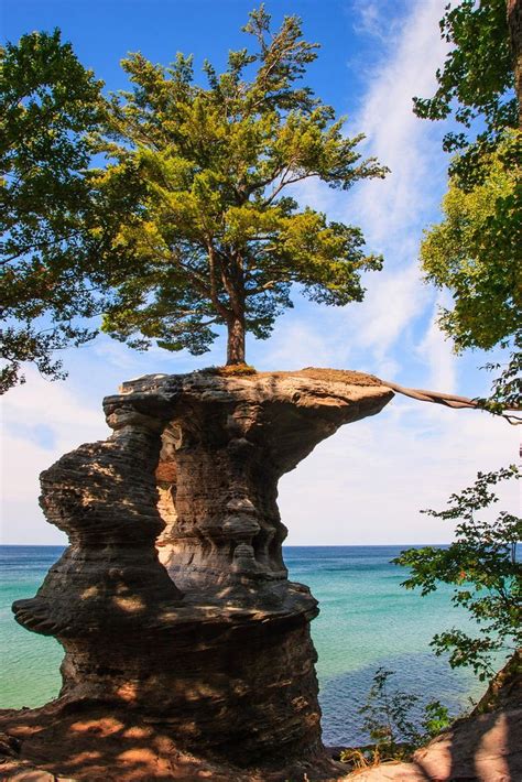 Chapel Rock Pictured Rocks National Lakeshore Michigan Photo By