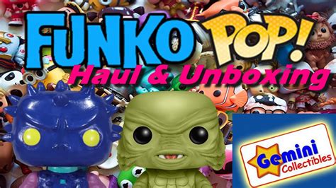 gemini collectibles funko pop haul and unboxing video exclusives pop rock disney youtube