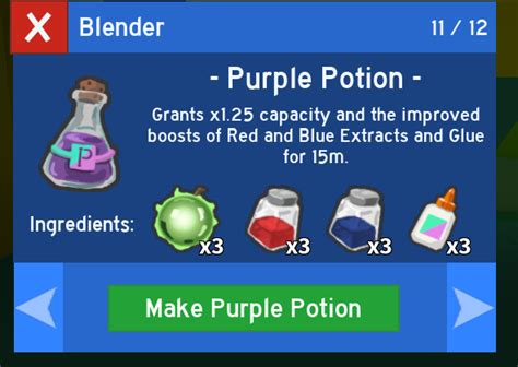 This wiki can be edited by anyone! Purple Potion | Bee Swarm Simulator Test Realm Wiki | Fandom