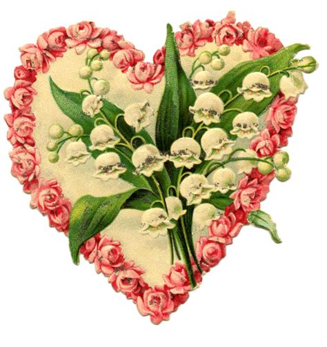 Victorian Valentine Graphic Floral Heart The Graphics Fairy Victorian Valentines Vintage