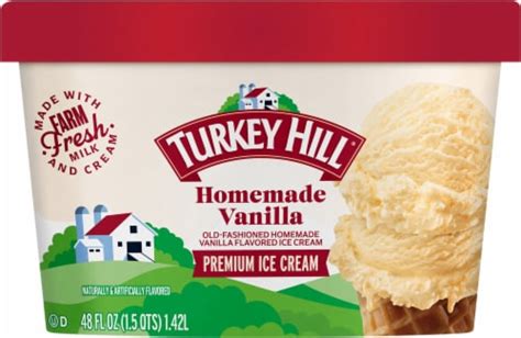 Turkey Hill Homemade Vanilla Ice Cream Tub 48 Oz Fred Meyer