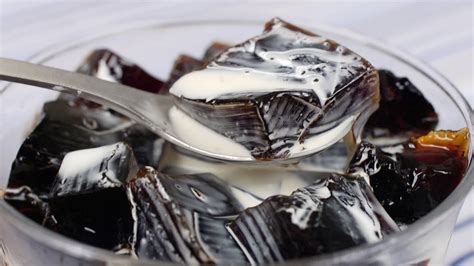 Stir for a few minutes until gelatin and sugar are completely dissolved. Coffee Jelly (Coffee Jello Recipe) | Cooking with Dog - YouTube