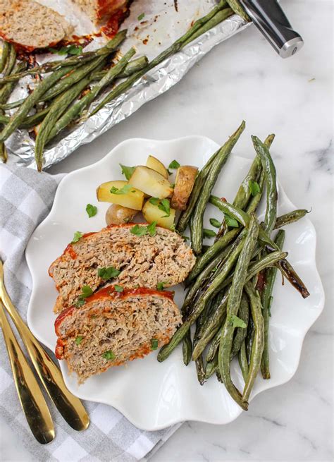 Sheet Pan Healthy Turkey Meatloaf Grain Free Egg Free