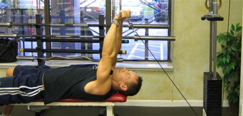 Cable Lying Extensions Triceps Exercise Guide With Photos