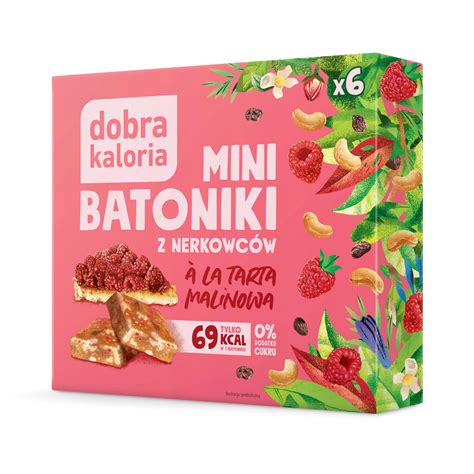 Dobra Kaloria Mini Batoniki Z Nerkowc W A La Tarta Malinowa G