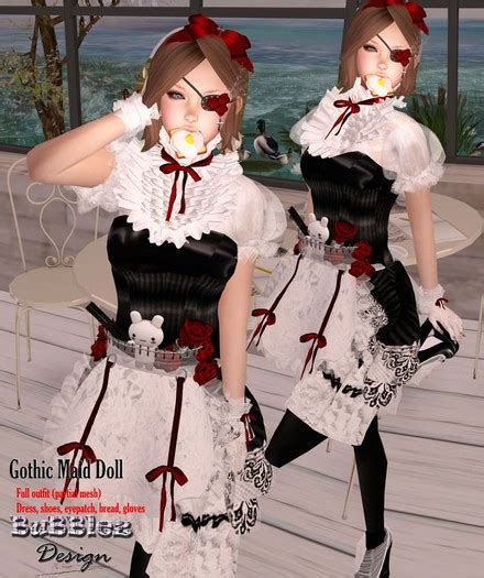Second Life Marketplace Bb Gothic Maid Outfit