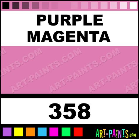Purple Magenta Series 12 Gouache Paints - 358 - Purple Magenta Paint, Purple Magenta Color ...