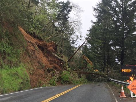 Update Open Hwy 101 Closed Due To Slide On Last Chance Grade