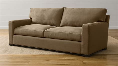 Shop two seater fabric sofas at ikea. Axis II 2-Seater Brown Microfiber Sofa + Reviews | Crate ...