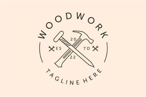 Woodwork Icon Line Art Logo Vector Graphic By Nasigerings · Creative