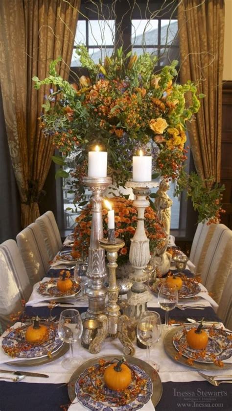 30+ BEST FALL TABLE SETTING FOR DINING ROOM IDEAS | Thanksgiving table