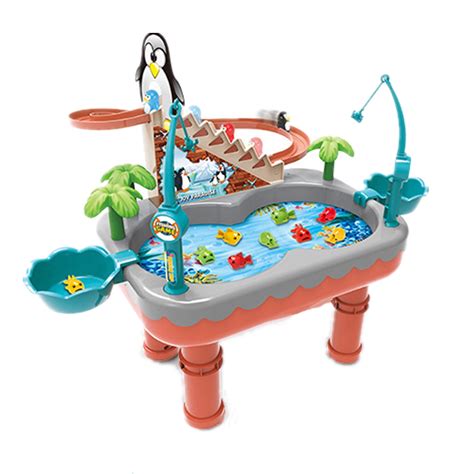 Vivefox Fishing Toys Fishing Game Toys With Slideway Electronic Toy