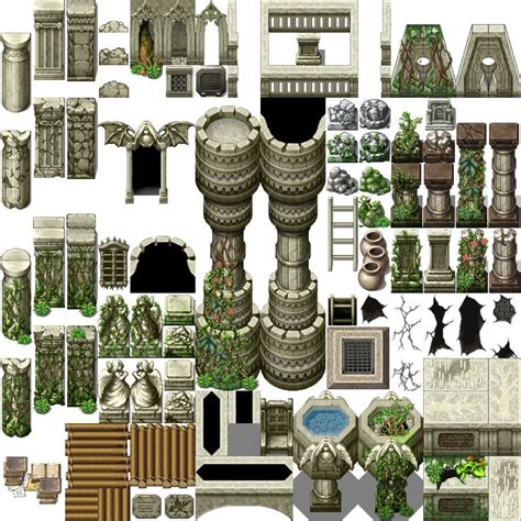 Ancient Civilization Ruins Rpg Tileset Free Curated Assets For Your
