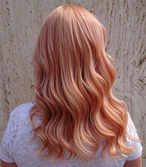 Strawberry Blonde Waves Strawberry Blonde Hair Color Blonde Hair Color Peach Hair