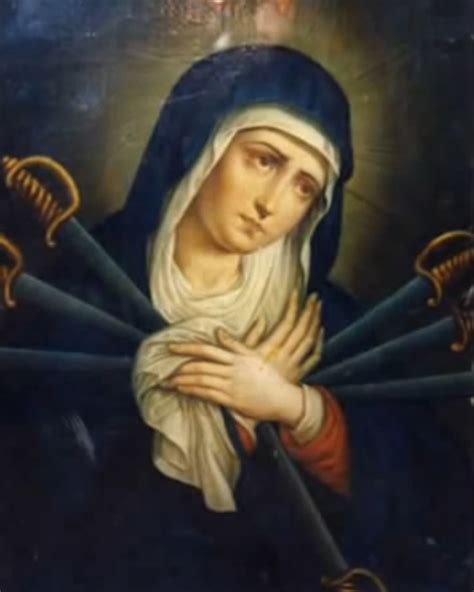Devotion To The Sorrowful Mother Our Lady Of Sorrows Jesus And Mary