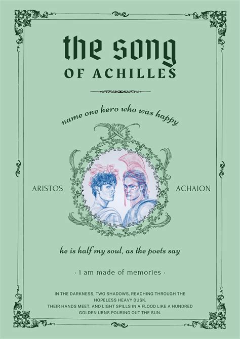 The Song Of Achilles Do Not Repost P Steres De Libros Impresi N De P Ster Blog De Libros