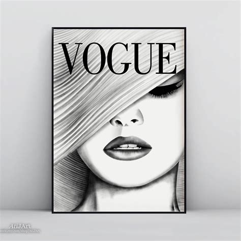 Vogue Print Vogue Poster Vogue Wall Art Fashion Print Etsy