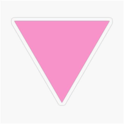 Pink Triangle Sticker By Chuckirina Redbubble