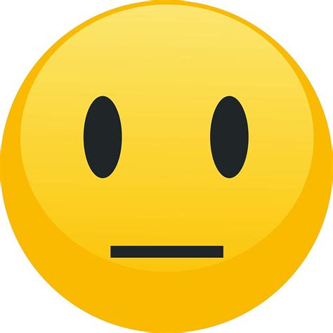 Emotions Clipart Emoji Sticker Emotions Emoji Sticker Straight Face