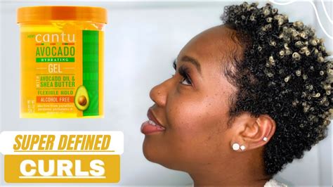 Super Defined Curls DYI On Natural Hair Cantu Avocado Hydrating Gel