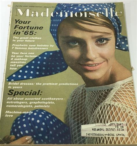 Mademoiselle January 1965 Magazine Back Issue Madame Jan 1965