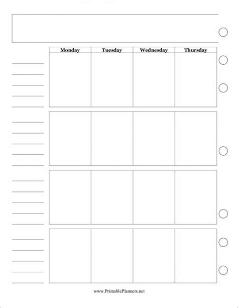 Free 16 Monthly Planner Samples And Templates In Ms Word Pdf Excel