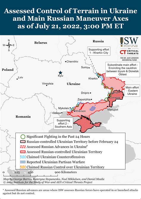 Свіжі карти бойових дій в Україні 22 липня — точаться бої біля Бахмута ...