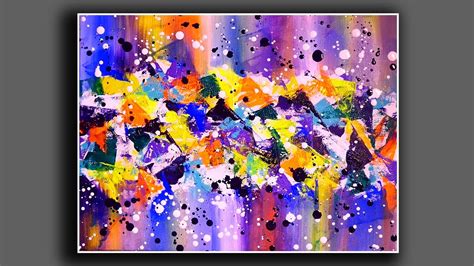 Simple Creative Modern Abstract Painting Demonstration Fun With