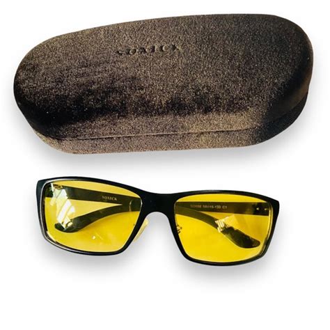 soxick accessories soxick hd black metal yellow polarized night driving glasses with case