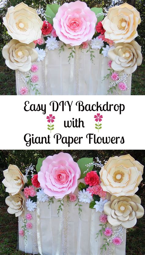 Mamas Gone Crafty Easy Paper Flower Backdrop Assembly