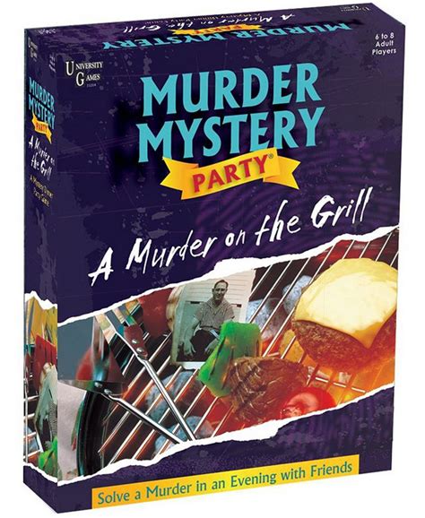 University Games Murder Mystery Party A Murder On The Grill And Reviews