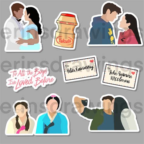 To All The Boys Ive Loved Before Sticker Pack Etsy