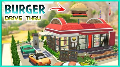 Burger Bun Drive Thru Sims 4 Restaurant No Cc The Sims 4 Speed